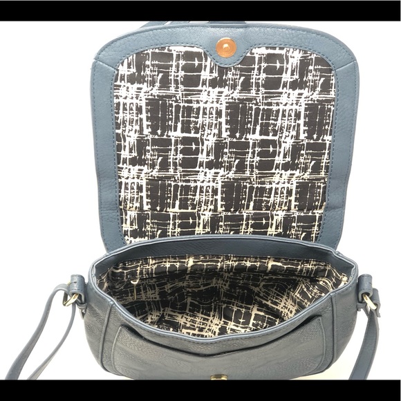 Satchel Purse Blue Grey +NEW+ - Picture 6 of 7